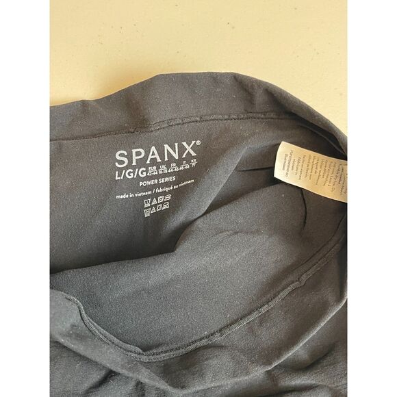 NWOT Spanx Power Series High-Waisted Shorts – Black, Size L, Firm Control - Picture 3 of 5